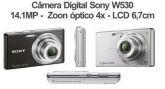 Câmera Digital Sony Cyber Shot W530 14.1mp Zoom 4x Lcd 6,9cm